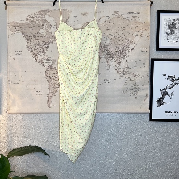 House of CB ‘Daniella’ Lemon Floral Balcony Corset Dress NWOT - Picture 12 of 15